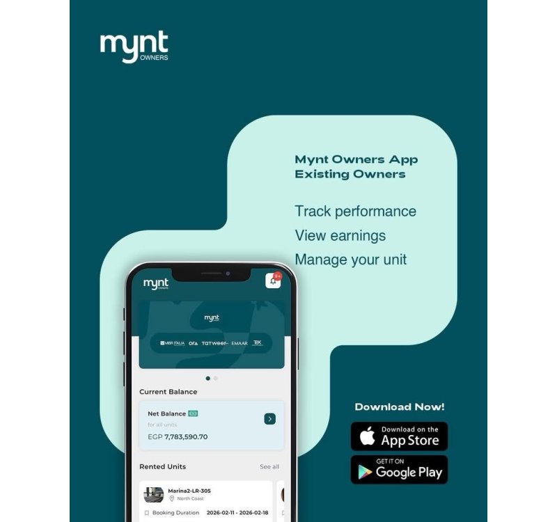 Mynt Owner App: Smarter Property Management for Vacation Home Owners in Egypt
